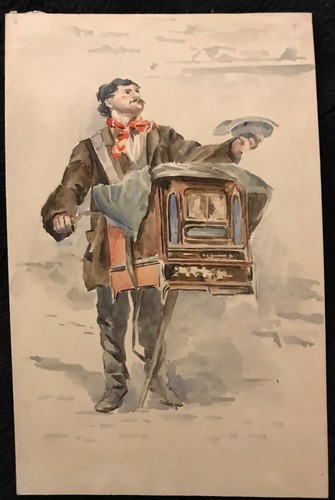 Anonyme orgue de barbarie - ,