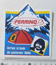 80624 359/tt Vintage STICKER - FERRINO curtains - Messner - cm 9 x 9 