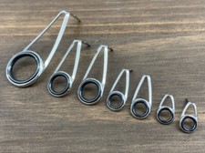 Fuji KLAG Spinning Guides Slim Ring Stainless Alconite Fishing Rod -Set of 7