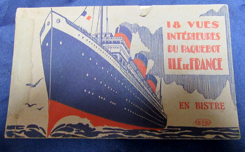Cpa paquebot ile france - paquebot,