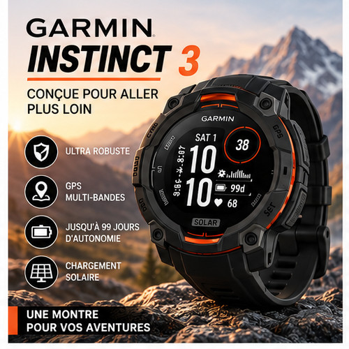 Garmin instinct solar montre - garmin,