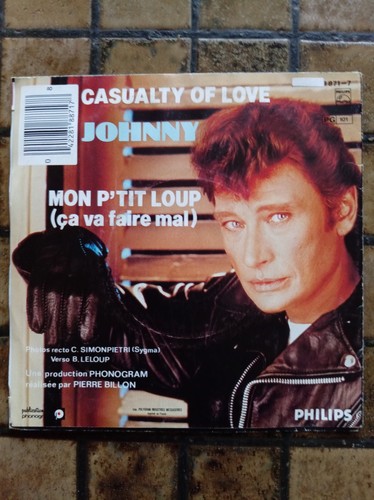 Johnny hallyday single vinyle - single,