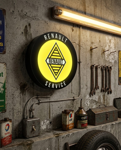Enseigne renault service - enseigne,