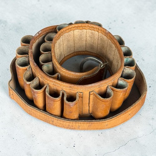 Cartouchière cuir ancienne - cartouchière,