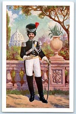 Vatican Postcard Gendarme Official in High Uniform c1950's Vintage Unposted