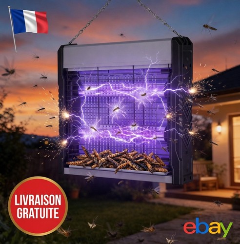 Lampe anti moustique 3200v pro - anti-moustique,