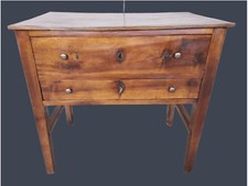 Commode En Noyer 2 Tiroirs Integro Original D'Époque 800'