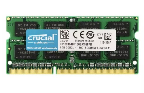 Ram crucial ddr3l 8go 1600mhz - ddr3l,