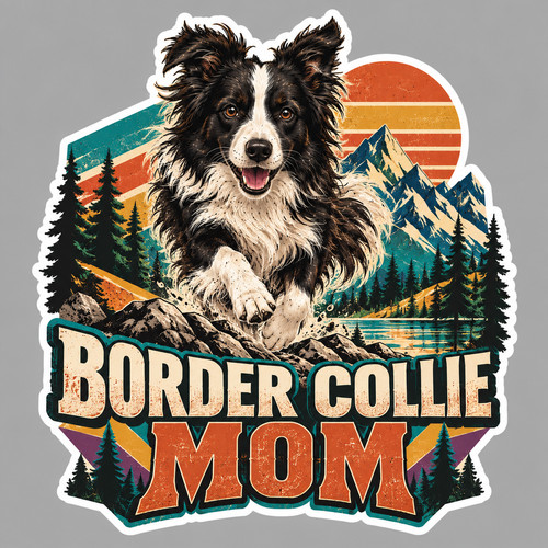 Border collie sticker - collie,