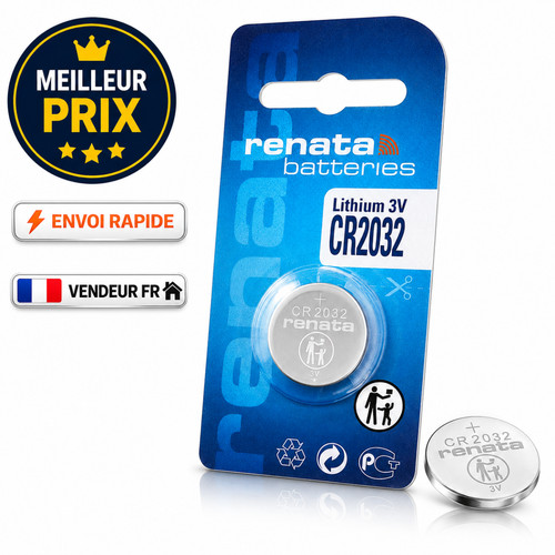 Pile cr2032 lithium renata - lithium, 3v