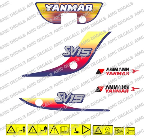 Ensemble autocollants yanmar - ensemble, d'autocollants