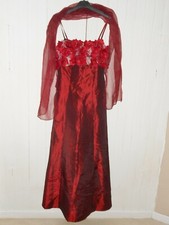 Neuve Robe de Soirée Buste Fleurs avec étole Marque Cherlone T 40 42