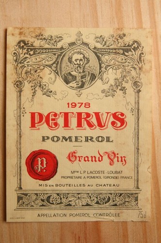 étiquette grand vin pomerol - grand,