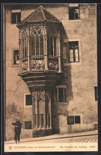 Carte postale nuremberg baie - carte, nuremberg,