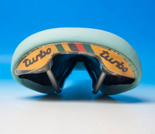 SELLE ITALY TURBO SPECIAL refurbished with leather and padding new CELESTE