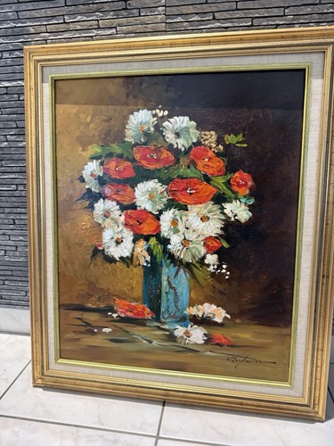 Peinture nature morte bouquet