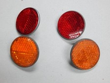 GENUINE LUCAS REFLECTORS AMBER RED MOTO GUZZI TRIUMPH BSA 650 750 850 57183