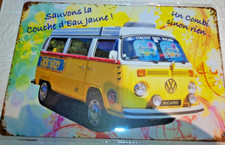 Plaque Métal Tôlée Vintage