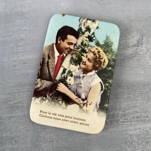 Ancien petit miroir poche - petit, de