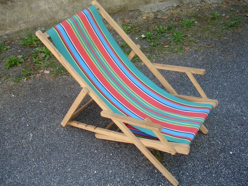 Chaise longue style vintage - chaise,