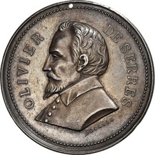 France, Médaille, Olivier de Serres, Comice Agricole du Grand Luce, 1880