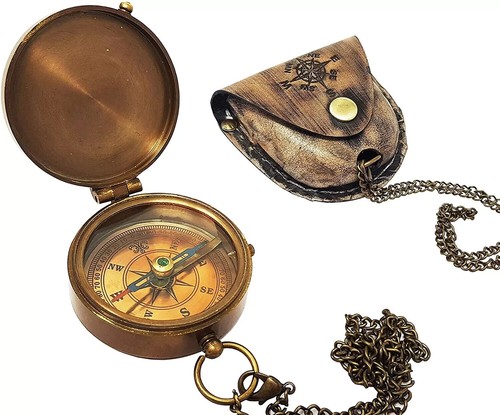 Ancienne boussole poche - de,