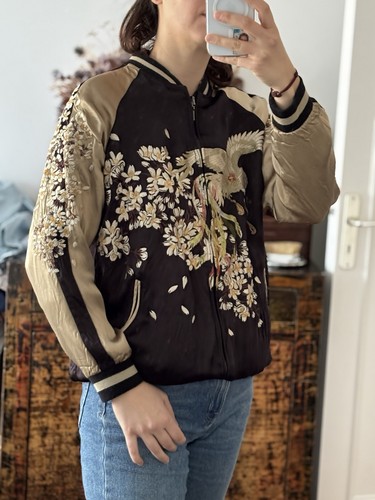 Bomber brodé zara - bomber,