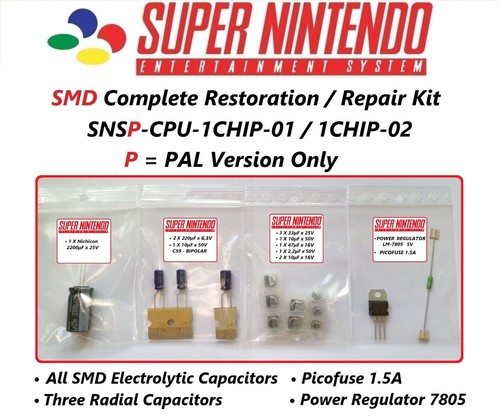 Super nintendo cap kit smd - nintendo,