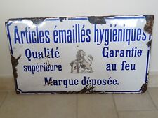 antique enamel plate HYGIENIC ENAMEL ITEMS folk art old enamel