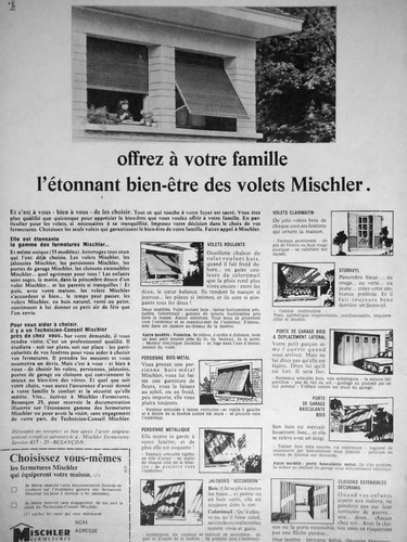Publicité mischler volets - mischler,