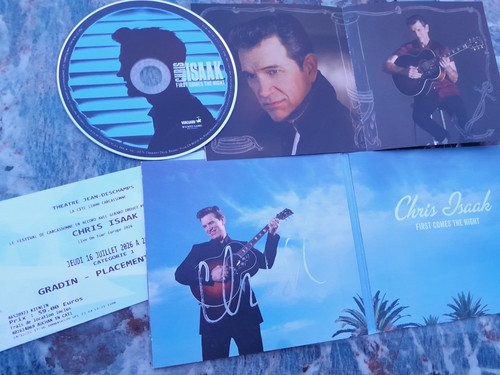 Chris isaak autograph first - isaak,