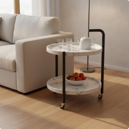 Table basse roulante style - basse,