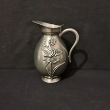 Decorative pewter pitcher - signed Jean Goardère - 20th century