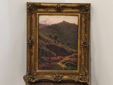 TRES JOLI TABLEAU ANCIEN PANNEAU SUR BOIS PAR GASTON ANGLADE