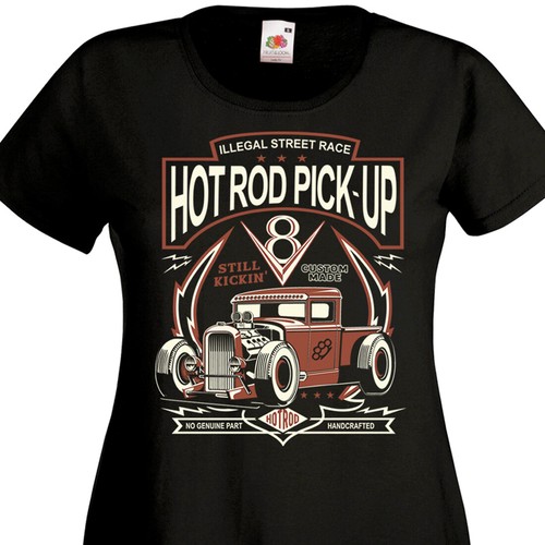 Shirt femme hot rod - femme,