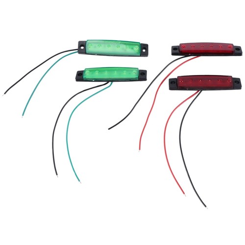 4pcs rouge vert - rouge,