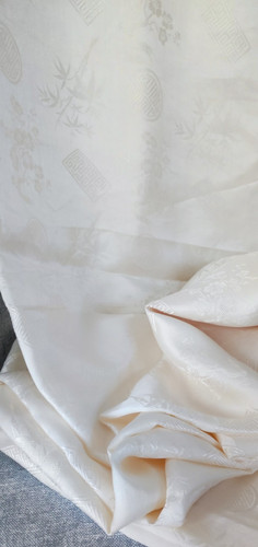 Coupon soie écrue - coupon,