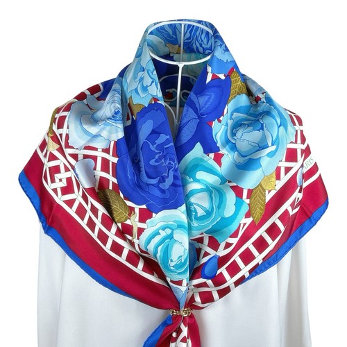 Foulard vintage soie hermes - foulard,