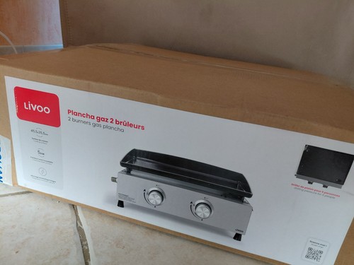 Livoo plancha gaz 5kw - 7.5kw, plaque