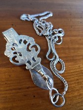 chatelaine argent massif