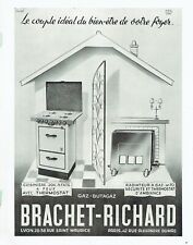  Advertising 0222 1951 Brachet-Richard gas stove radiator the