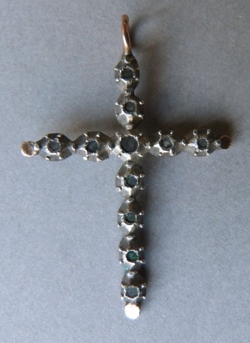 Croix argent massif éclats - argent,