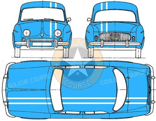 Bandes blanches pour - blanches, renault