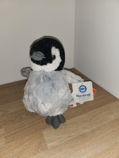 Doudou peluche pingouin, Gris