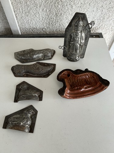 Lot moules anciens tôle et - moules,