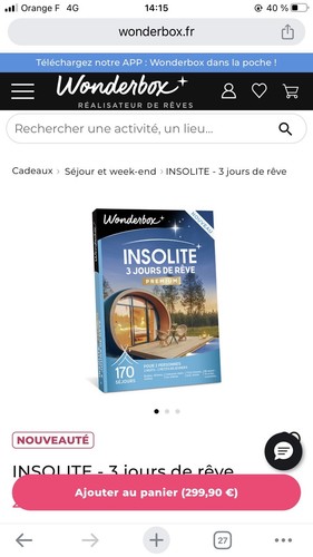Coffret wonderbox insolite - wonderbox,