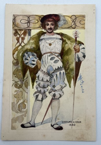 Gouache originale maquette - gouache,