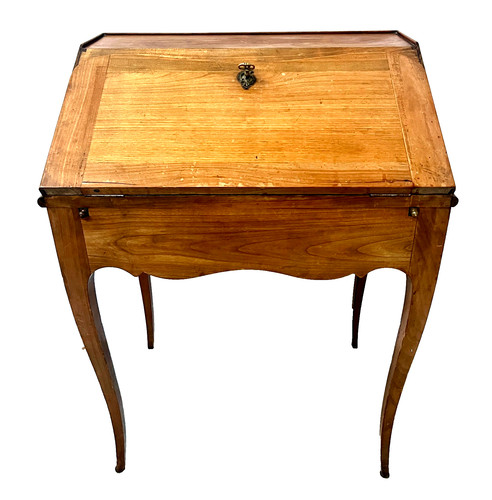 Bureau pente merisier - en,