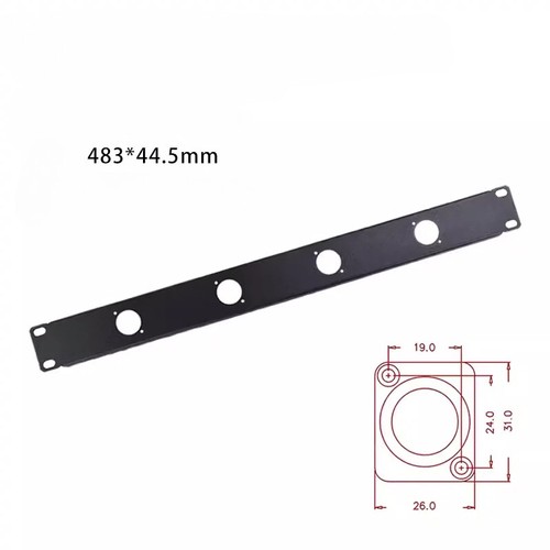 Hole audio rack panel - 1u,
