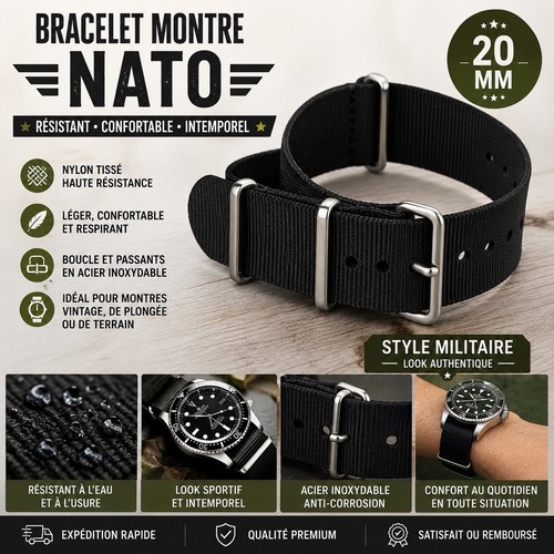 Bracelet montre nato - bracelet,